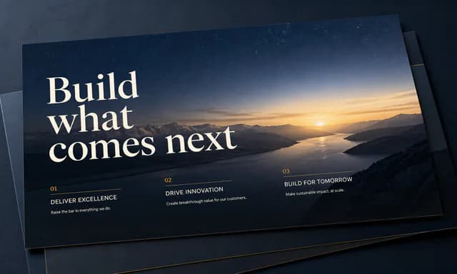 Strategy presentation example