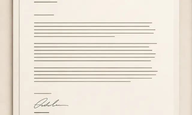Cover letter layout example