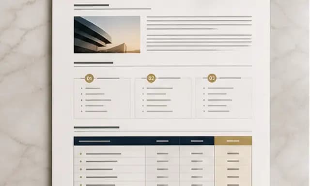 Finished client strategy proposal with an executive summary and structured sections